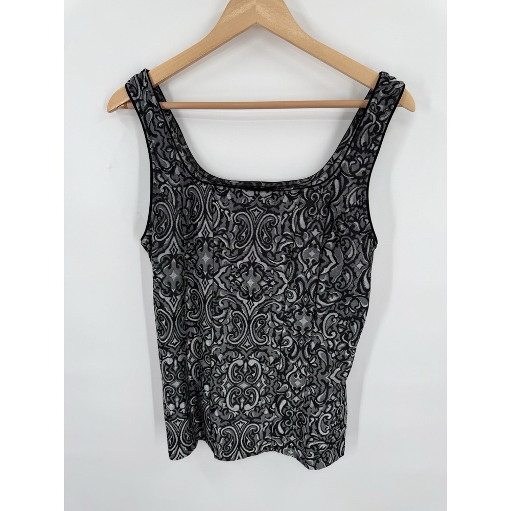 WHBM Tank Top Womens L Stretchy Comfy Basic Capsule Lagenlook Layer Office Work